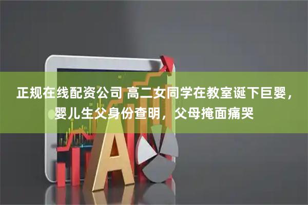 正规在线配资公司 高二女同学在教室诞下巨婴，婴儿生父身份查明，父母掩面痛哭