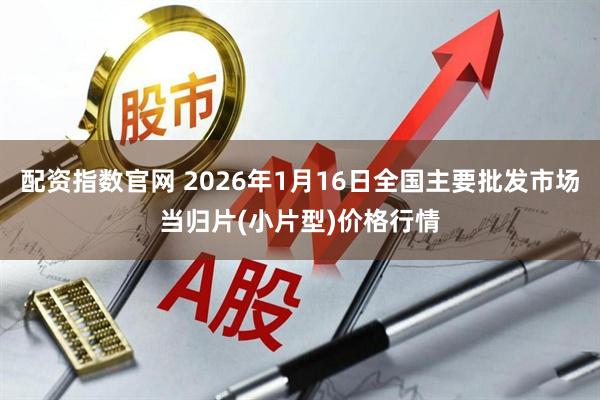 配资指数官网 2026年1月16日全国主要批发市场当归片(小片型)价格行情